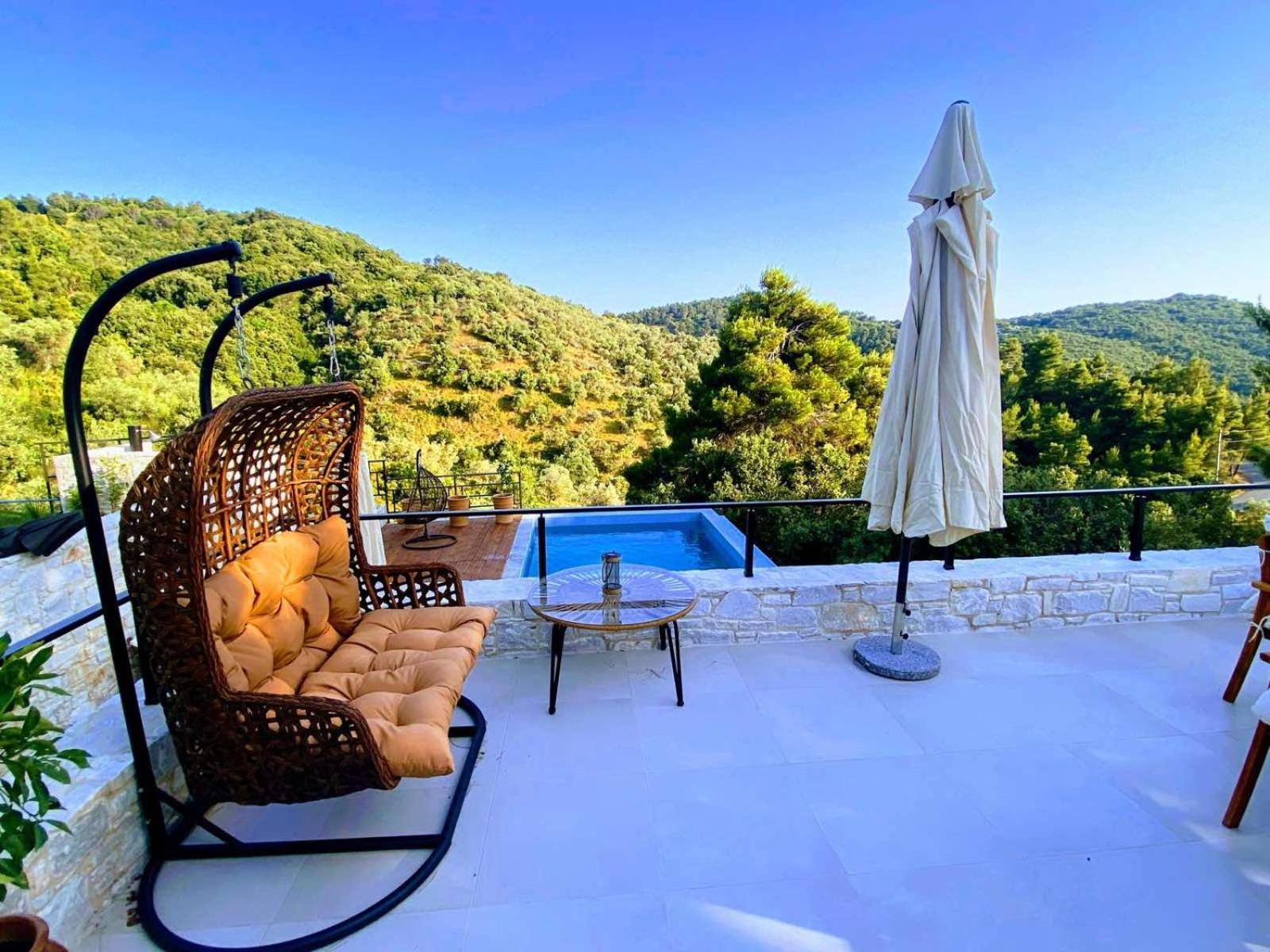 Allure Luxury Villas 3&4 Serenity Retreat Moni Evaggelistrias Bagian luar foto