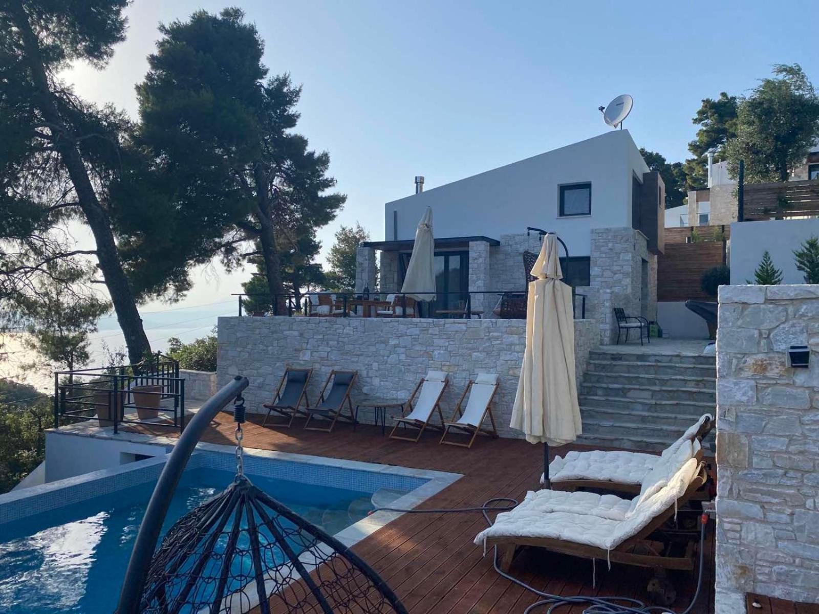 Allure Luxury Villas 3&4 Serenity Retreat Moni Evaggelistrias Bagian luar foto