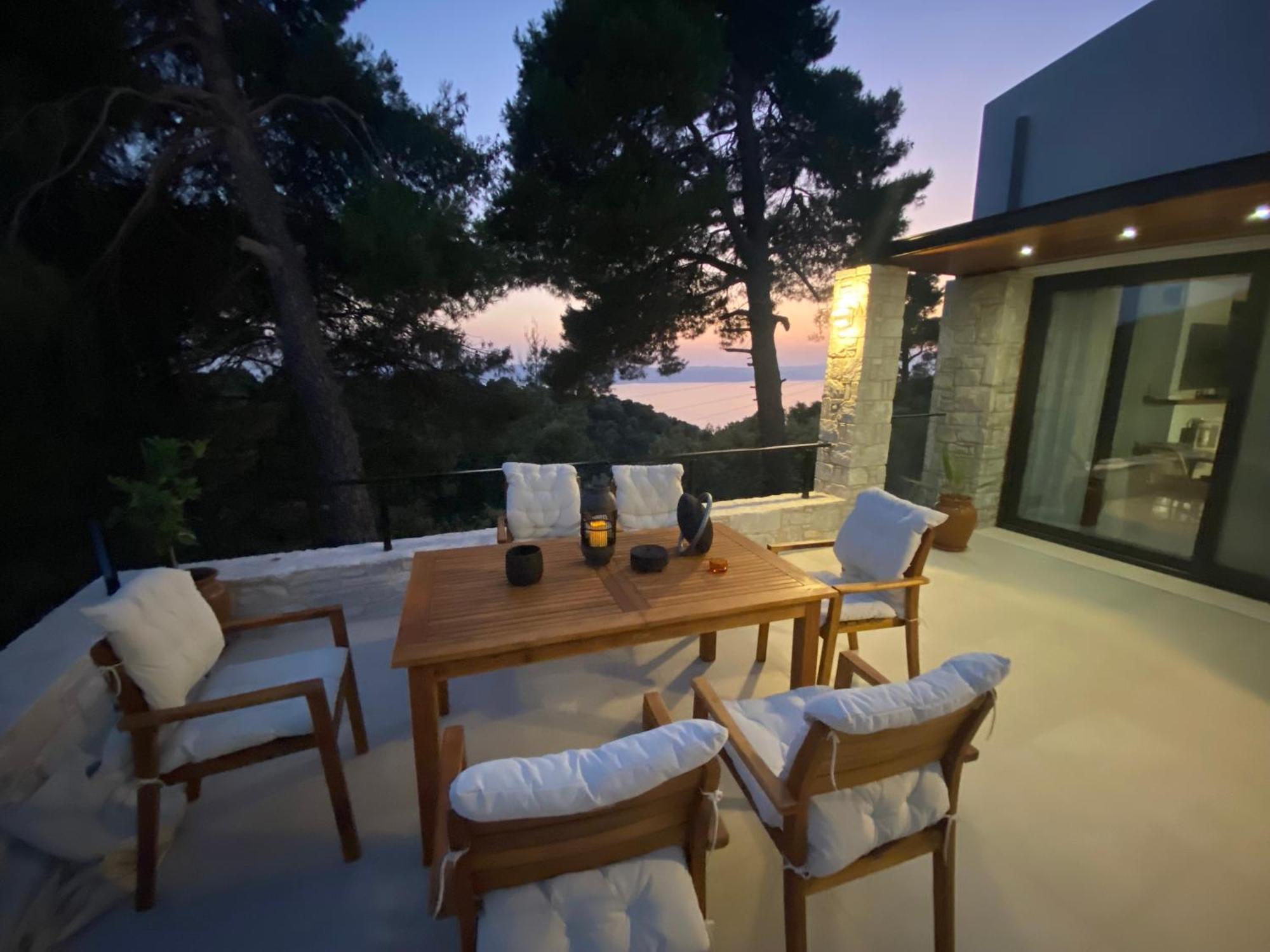 Allure Luxury Villas 3&4 Serenity Retreat Moni Evaggelistrias Bagian luar foto