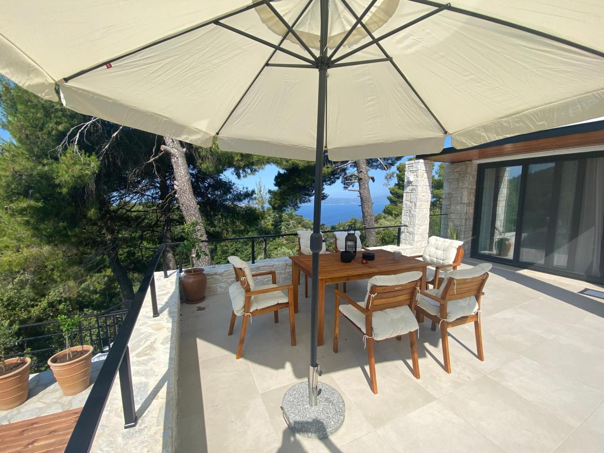 Allure Luxury Villas 3&4 Serenity Retreat Moni Evaggelistrias Bagian luar foto