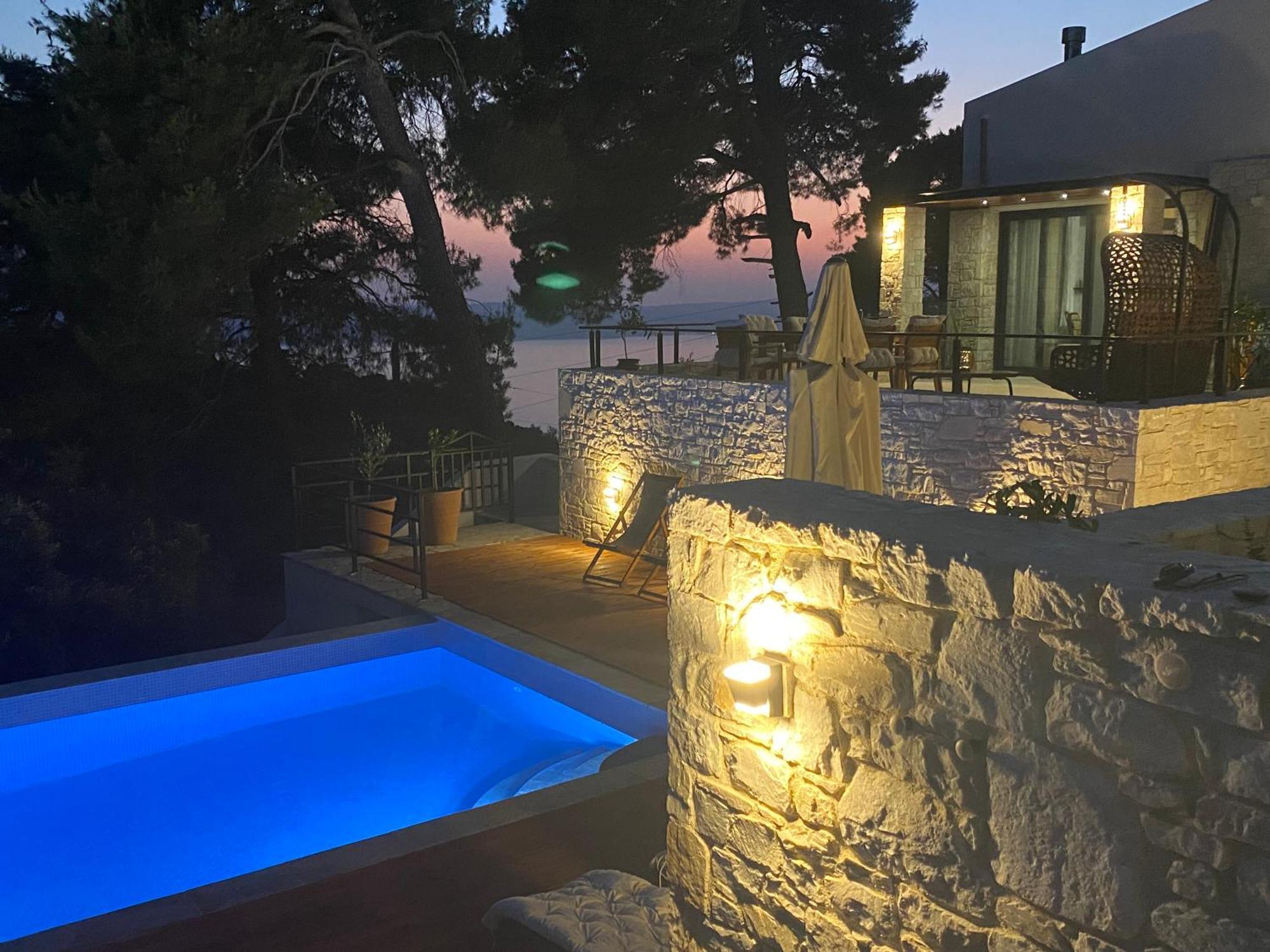 Allure Luxury Villas 3&4 Serenity Retreat Moni Evaggelistrias Bagian luar foto